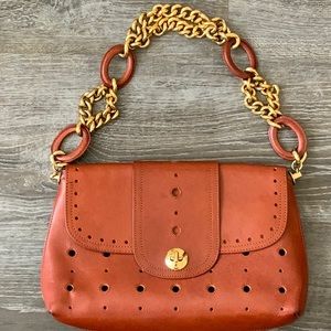 Marc Jacobs shoulder bag w/ gold chain link strap